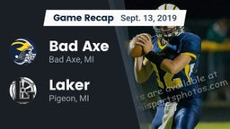 Recap: Bad Axe  vs. Laker  2019