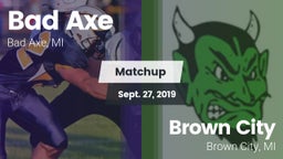 Matchup: Bad Axe vs. Brown City  2019
