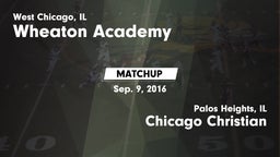 Matchup: Wheaton Academy vs. Chicago Christian  2016