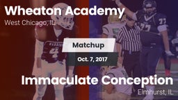 Matchup: Wheaton Academy vs. Immaculate Conception  2017