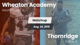 Matchup: Wheaton Academy vs. Thornridge  2018