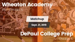 Matchup: Wheaton Academy vs. DePaul College Prep  2018