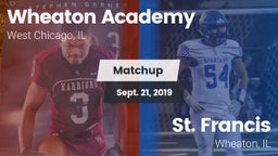 Matchup: Wheaton Academy vs. St. Francis  2019