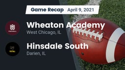 Recap: Wheaton Academy  vs. Hinsdale South  2021