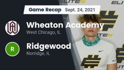 Recap: Wheaton Academy  vs. Ridgewood  2021