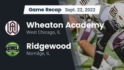 Recap: Wheaton Academy  vs. Ridgewood  2022