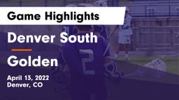 Denver South  vs Golden  Game Highlights - April 13, 2022
