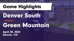 Denver South  vs Green Mountain  Game Highlights - April 20, 2022