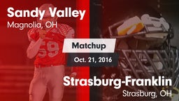 Matchup: Sandy Valley vs. Strasburg-Franklin  2016
