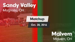 Matchup: Sandy Valley vs. Malvern  2016