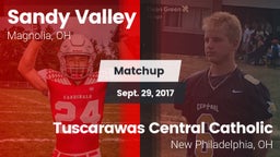 Matchup: Sandy Valley vs. Tuscarawas Central Catholic  2017