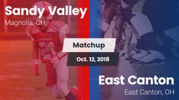 Matchup: Sandy Valley vs. East Canton  2018