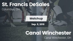 Matchup: St. Francis de Sales vs. Canal Winchester  2016