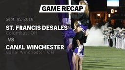 Recap: St. Francis DeSales  vs. Canal Winchester  2016