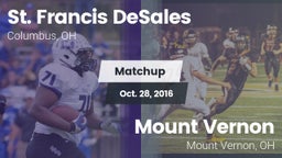 Matchup: St. Francis de Sales vs. Mount Vernon  2016