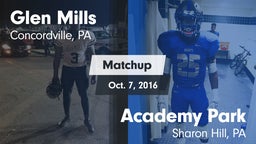 Matchup: Glen Mills vs. Academy Park  2016