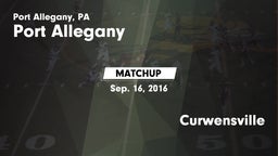 Matchup: Port Allegany vs. Curwensville  2016