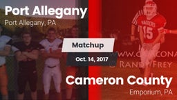 Matchup: Port Allegany vs. Cameron County  2017