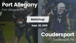 Matchup: Port Allegany vs. Coudersport  2019