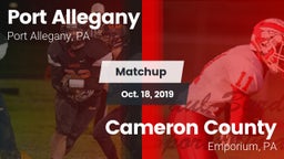 Matchup: Port Allegany vs. Cameron County  2019