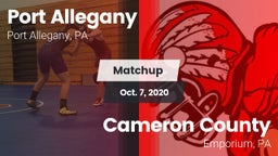 Matchup: Port Allegany vs. Cameron County  2020