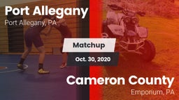 Matchup: Port Allegany vs. Cameron County  2020