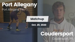 Matchup: Port Allegany vs. Coudersport  2020