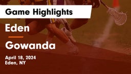 Eden  vs Gowanda  Game Highlights - April 18, 2024
