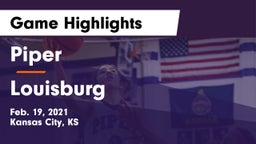 Piper  vs Louisburg  Game Highlights - Feb. 19, 2021