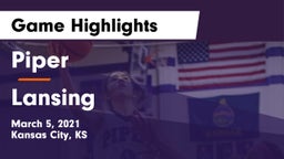 Piper  vs Lansing  Game Highlights - March 5, 2021