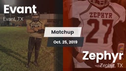 Matchup: Evant vs. Zephyr  2019