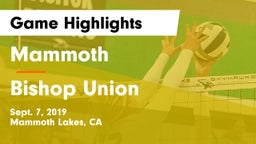 Mammoth  vs Bishop Union Game Highlights - Sept. 7, 2019