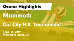 Mammoth  vs Cal City H.S. Tournament Game Highlights - Sept. 14, 2019