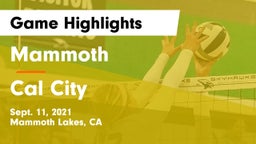 Mammoth  vs Cal City Game Highlights - Sept. 11, 2021