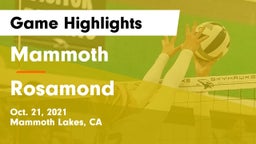 Mammoth  vs Rosamond Game Highlights - Oct. 21, 2021