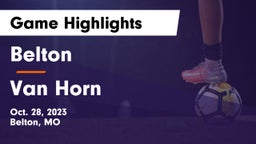 Belton  vs Van Horn  Game Highlights - Oct. 28, 2023