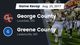 Recap: George County  vs. Greene County  2017