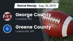 Recap: George County  vs. Greene County  2019