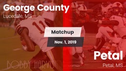 Matchup: George County vs. Petal  2019