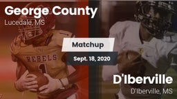 Matchup: George County vs. D'Iberville  2020