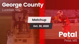 Matchup: George County vs. Petal  2020