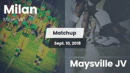 Matchup: Milan vs. Maysville JV 2018
