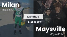 Matchup: Milan vs. Maysville  2019