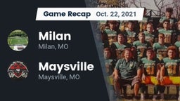 Recap: Milan  vs. Maysville  2021