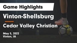 Vinton-Shellsburg  vs Cedar Valley Christian  Game Highlights - May 5, 2022