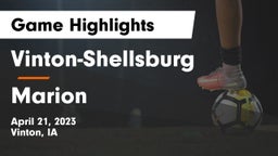 Vinton-Shellsburg  vs Marion  Game Highlights - April 21, 2023