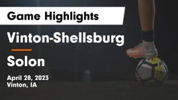 Vinton-Shellsburg  vs Solon  Game Highlights - April 28, 2023