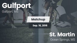 Matchup: Gulfport vs. St. Martin  2016