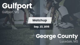 Matchup: Gulfport vs. George County  2016