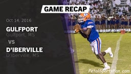 Recap: Gulfport  vs. D'Iberville  2016